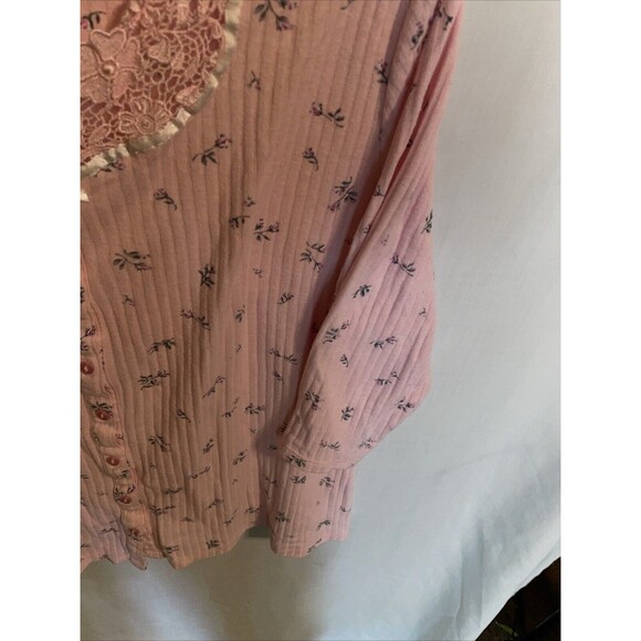 Adonna Women’s Pajama Top Size XL Pink Sleepwear Nighttime Bedtime - Picture 7 of 12